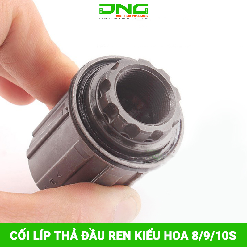 Cối líp thả xe đạp đầu ren kiểu hoa 8/9/10S