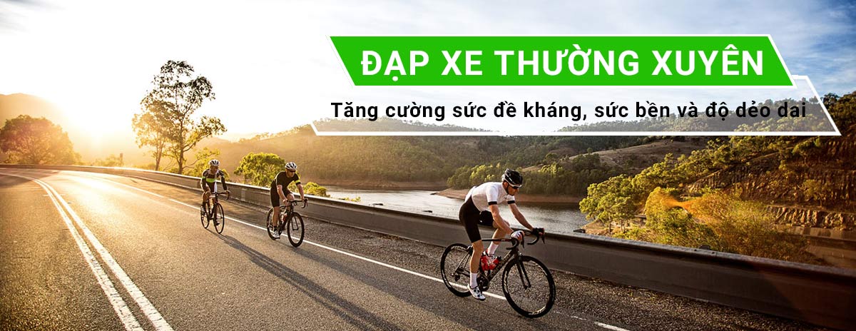 đạp xe thường xuyên tăng cường sức đề kháng