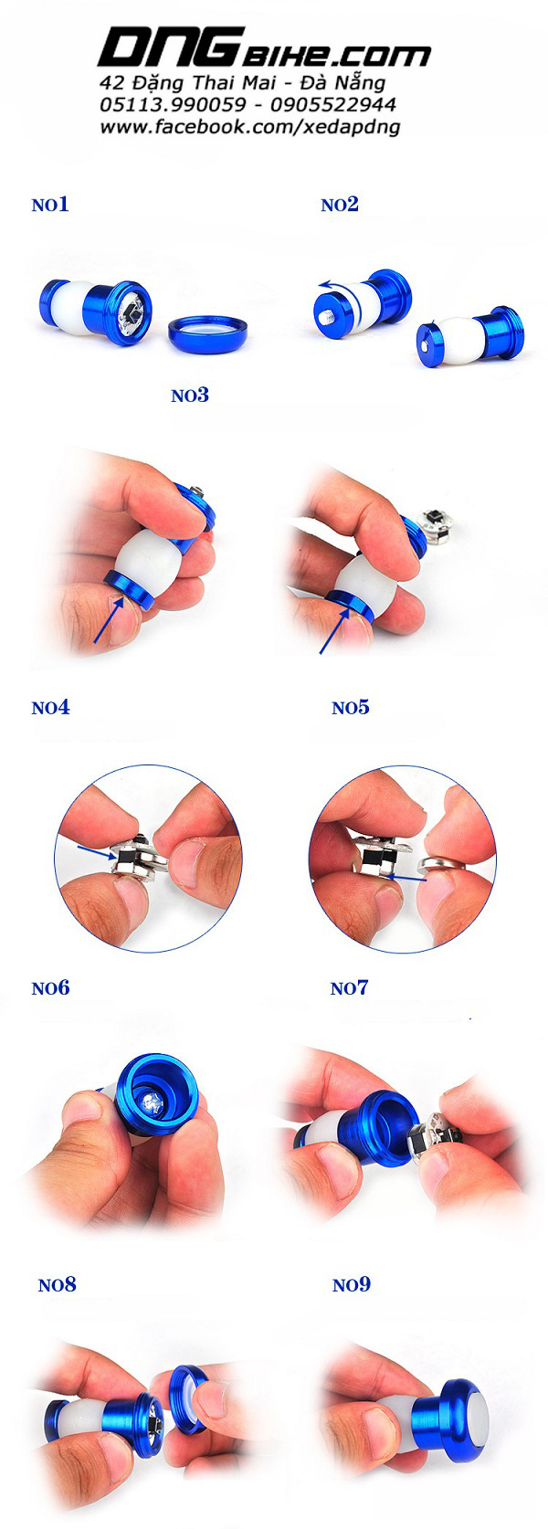 Đèn XI NHAN xe đạp