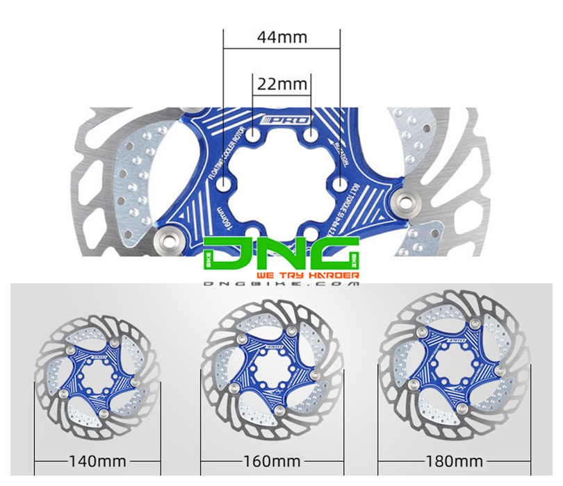 Đĩa phanh xe đạp tản nhiệt IIIPRO 160mm