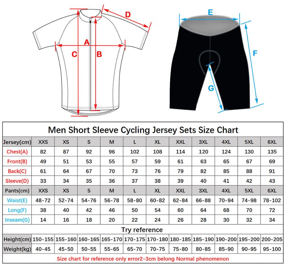 Bảng size quần áo dngbike