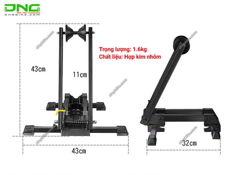 Giá đỡ xe đạp hợp kim nhôm chữ L cao cấp