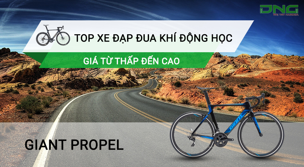 top xe đạp đua khí động học Giant Propel giá từ 50 đến 200 triệu
