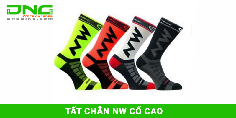 Tất chân đi xe đạp NW cổ cao