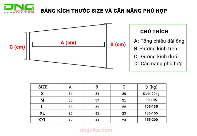 Ống chân chống nắng đạp xe