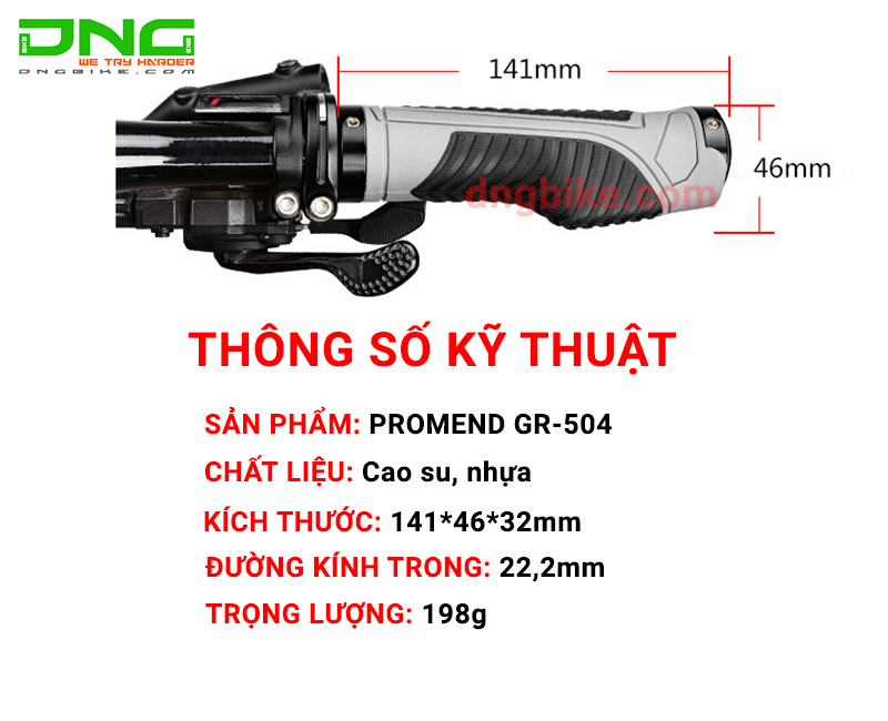 Tay nắm su có khóa chống mỏi PROMEND GR-504