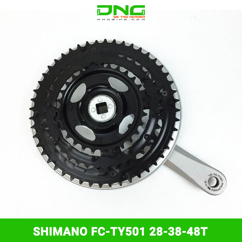 Giò dĩa xe đạp SHIMANO FC-TY501 28-38-48T