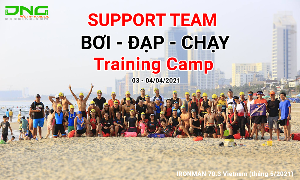 Support team BƠI ĐẠP CHẠY tham dự Training Camp ngày 04/04/2021