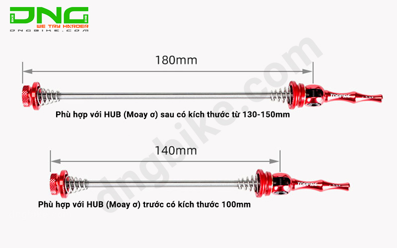 Ti kẹp Hub (Moay ơ) xe đạp TITAN TOOPRE