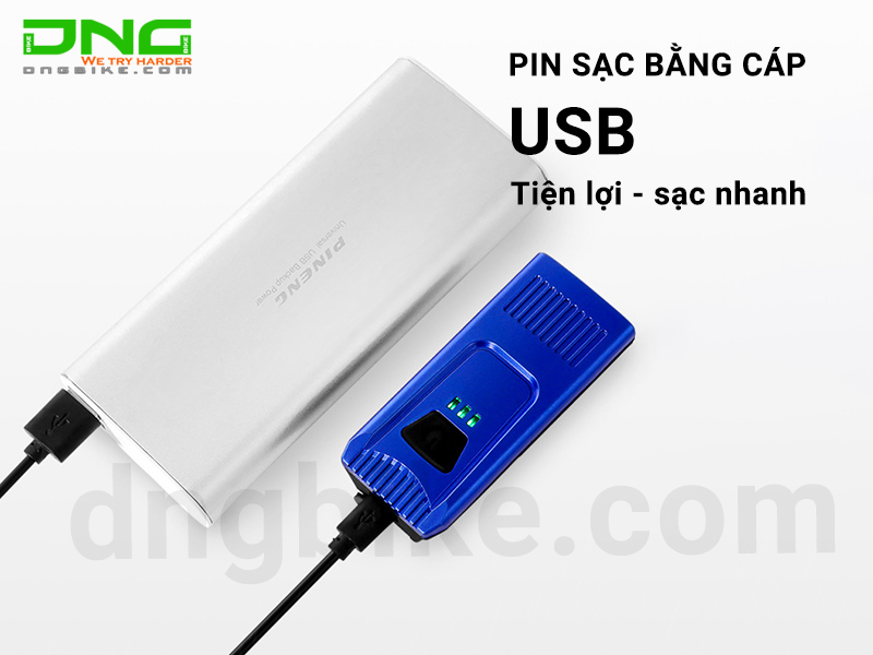 Đèn pha xe đạp pin sạc YC-1803