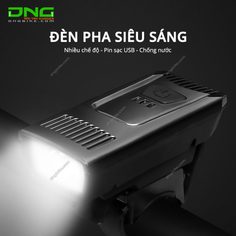 Đèn pha xe đạp pin sạc YC-1803