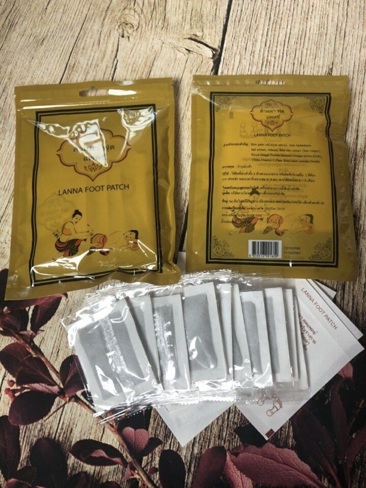 Miếng Dán Thải Độc Bàn Chân Lanna Foot Patch Miếng Dán Thải Độc Bàn Chân Lanna Foot Patch