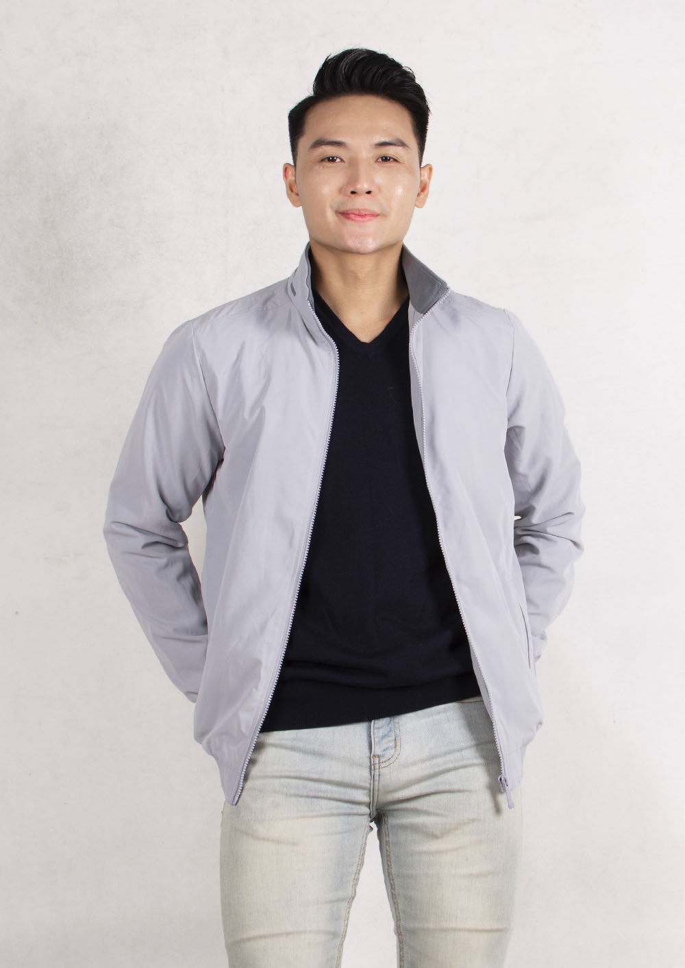 Áo khoác gió nam 2 lớp 09021 Brian