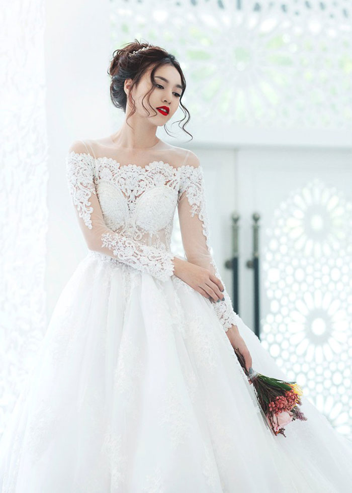 20 mẫu váy cưới xuyên thấu bạn phải ngắm nhìn
