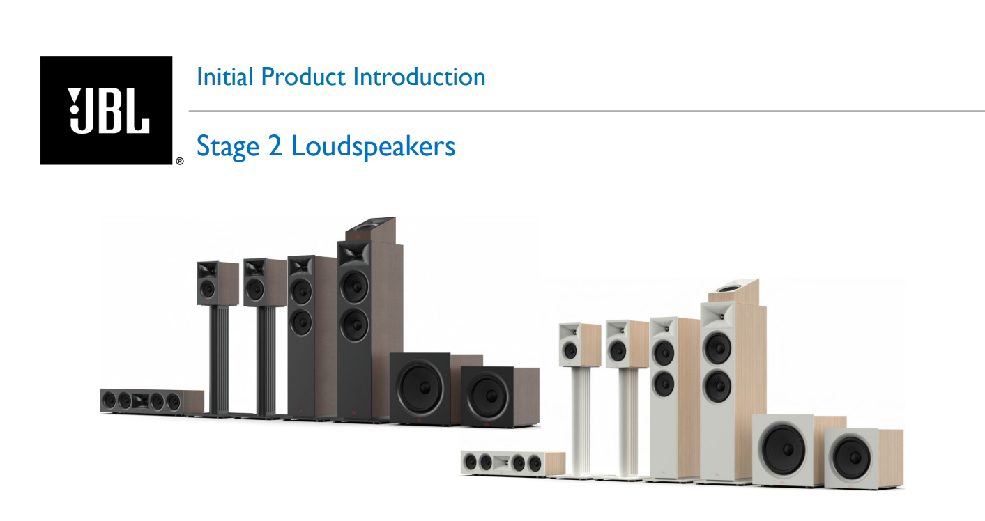 Hãng JBL ra mắt dòng loa JBL Stage 2 Loudspeakers