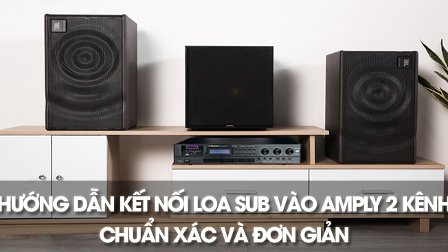 Hướng dẫn cách kết nối loa Sub vào amply 2 kênh cực nhanh tại nhà