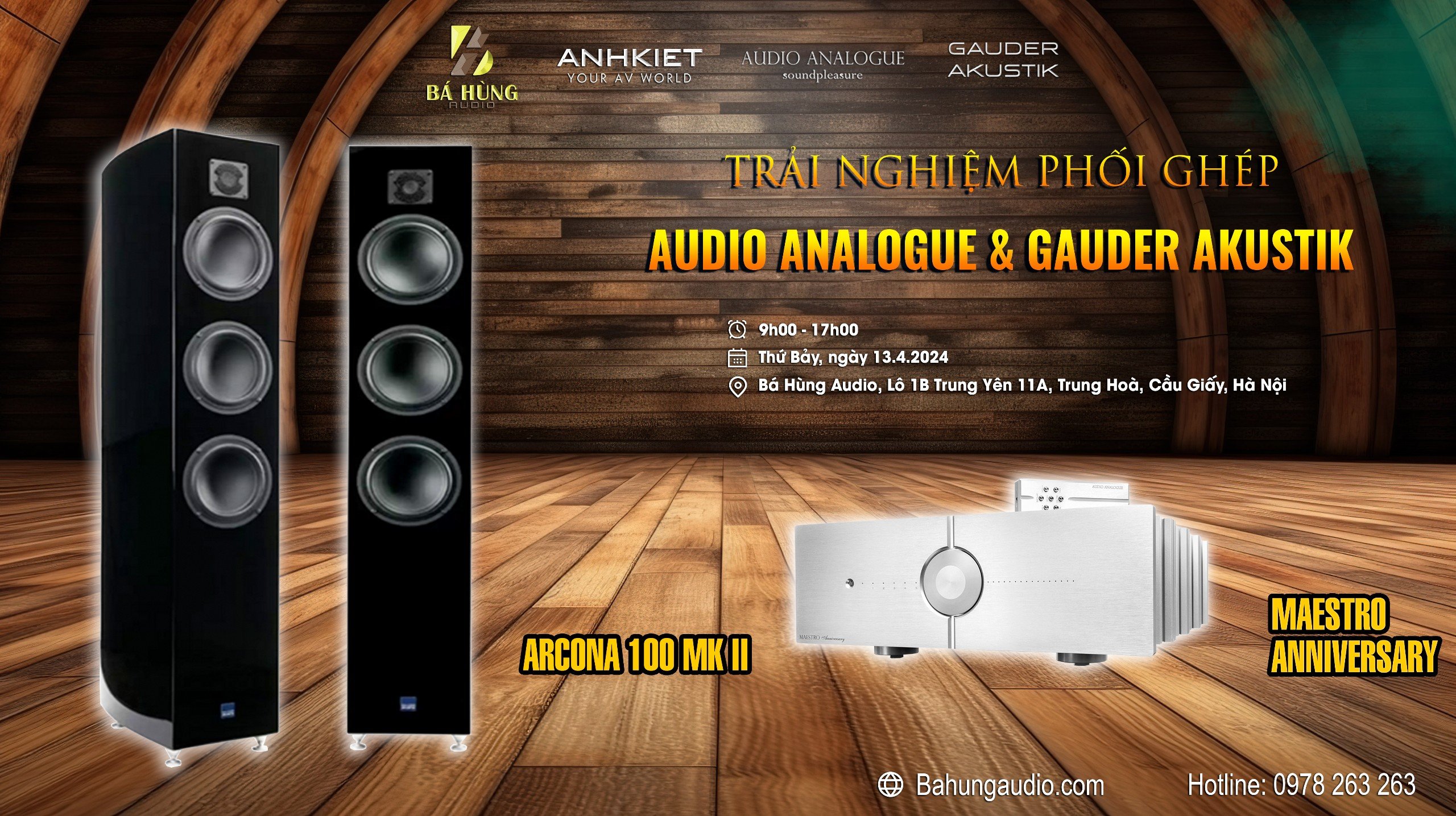 Trải Nghiệm Phối Ghép Audio Analogue & Gauder Akustik