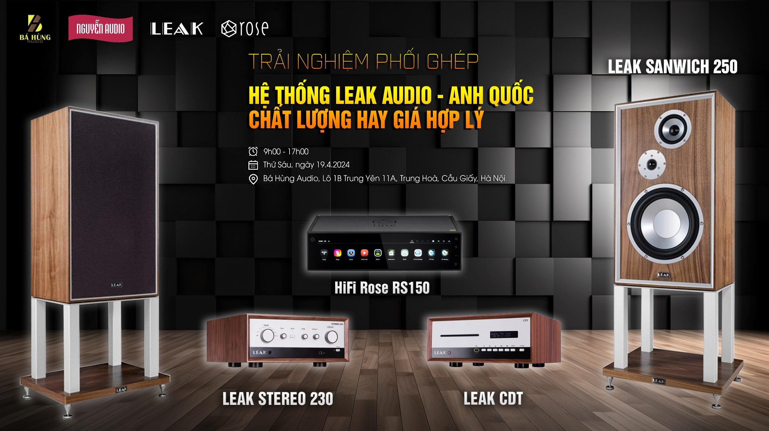 Trải Nghiệm Phối Ghép Hệ Thống LEAK Audio - Anh Quốc