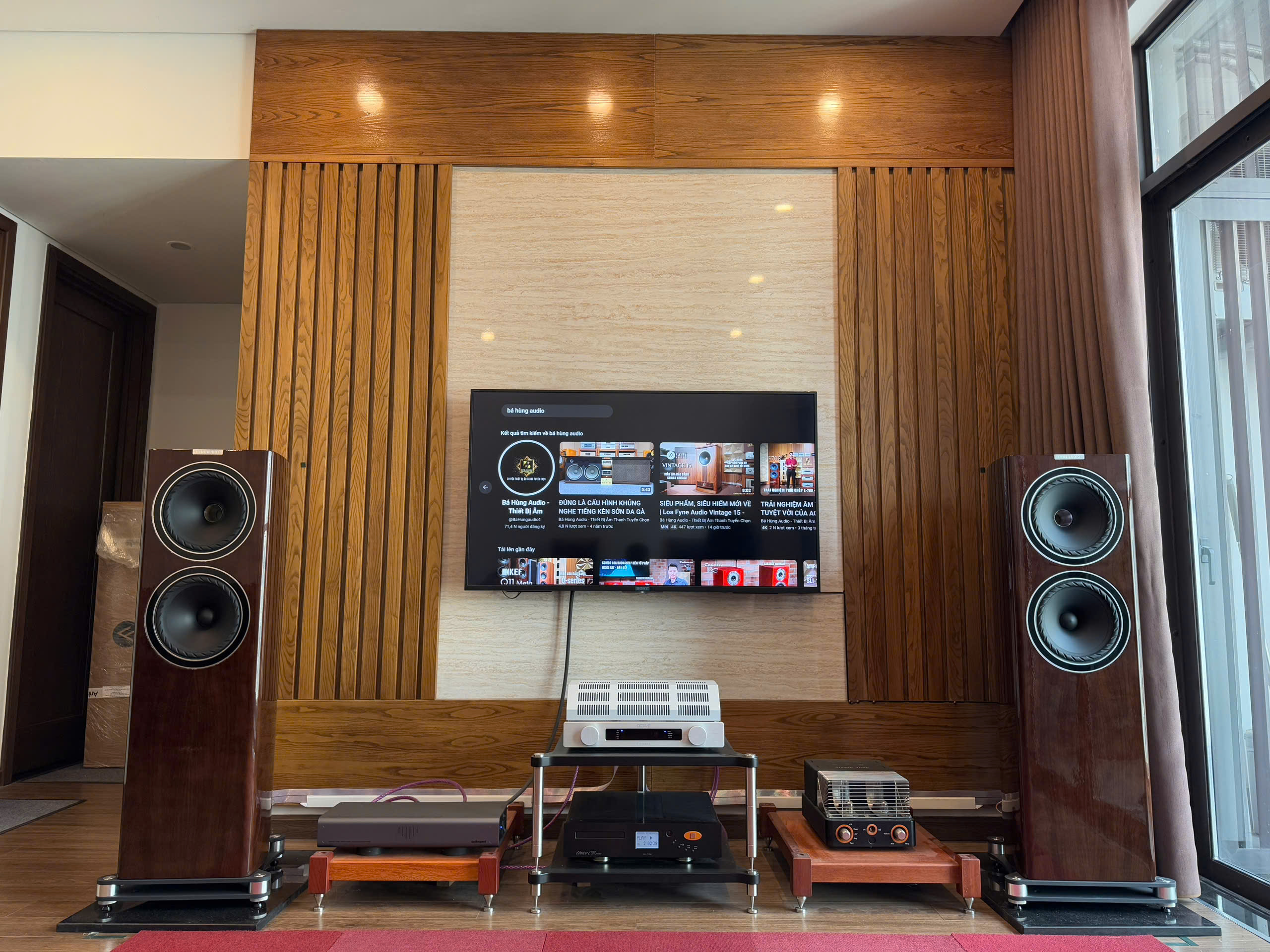 Hoàn thiện hệ thống âm thanh cực khủng cho anh khách tại Nghệ An