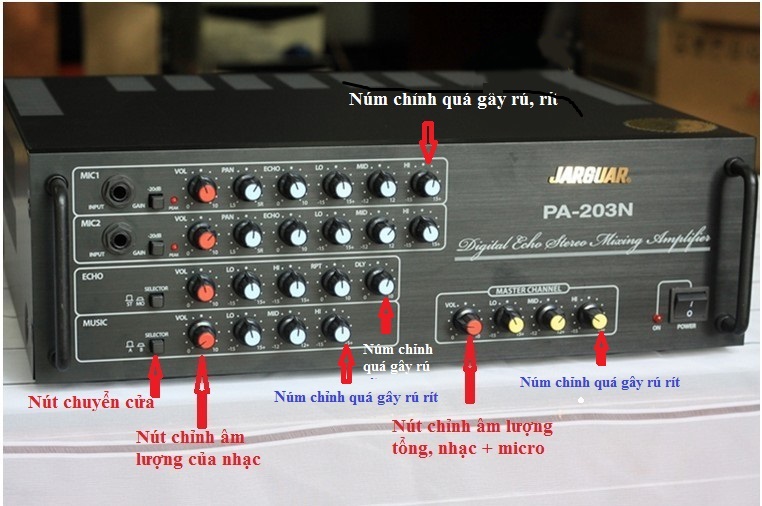 Amply mở to bị ngắt do lỗi mạch tiền khuếch đại