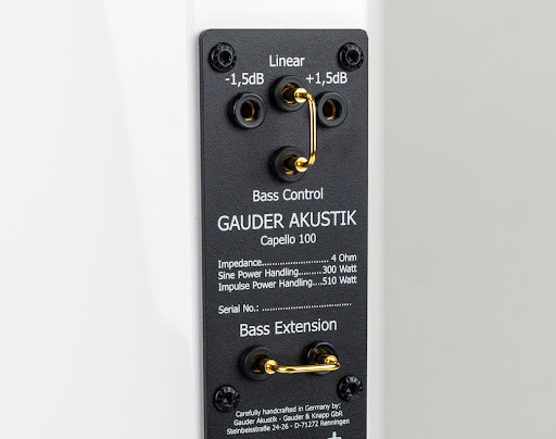 Hệ thống âm Bass mạnh mẽ của Loa Gauder Akustik Capello 100