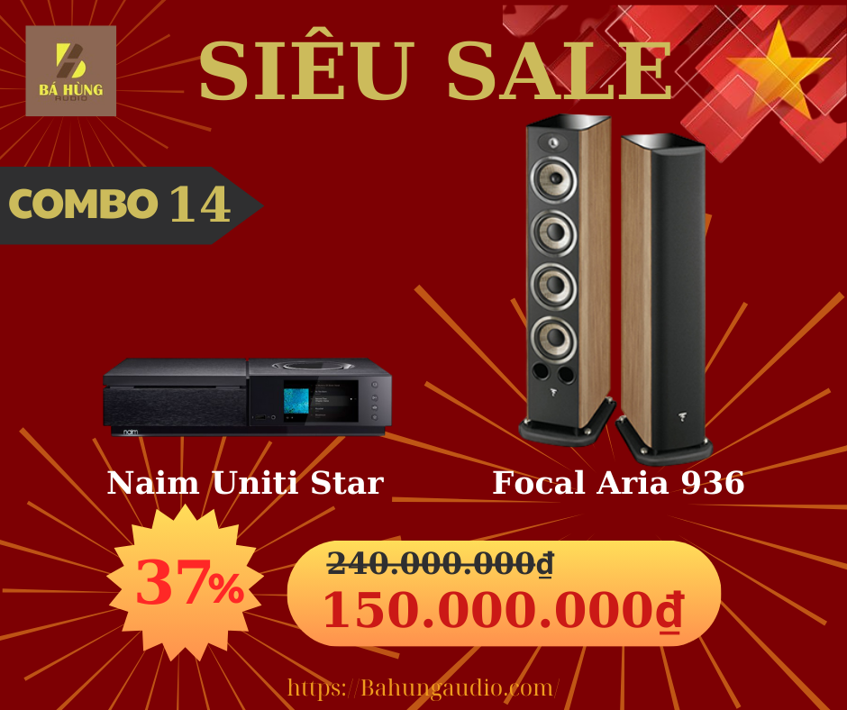 Loa Focal Aria 936 + Amply Naim Uniti Star