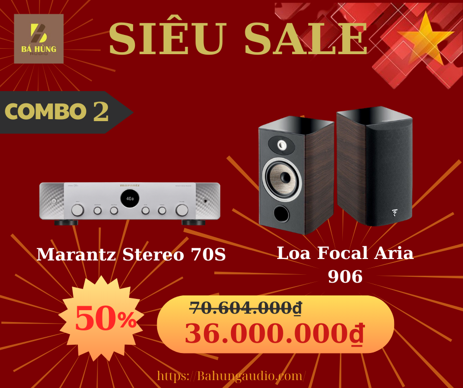 Loa Focal Aria 906 + Amply Marantz Stereo 70S