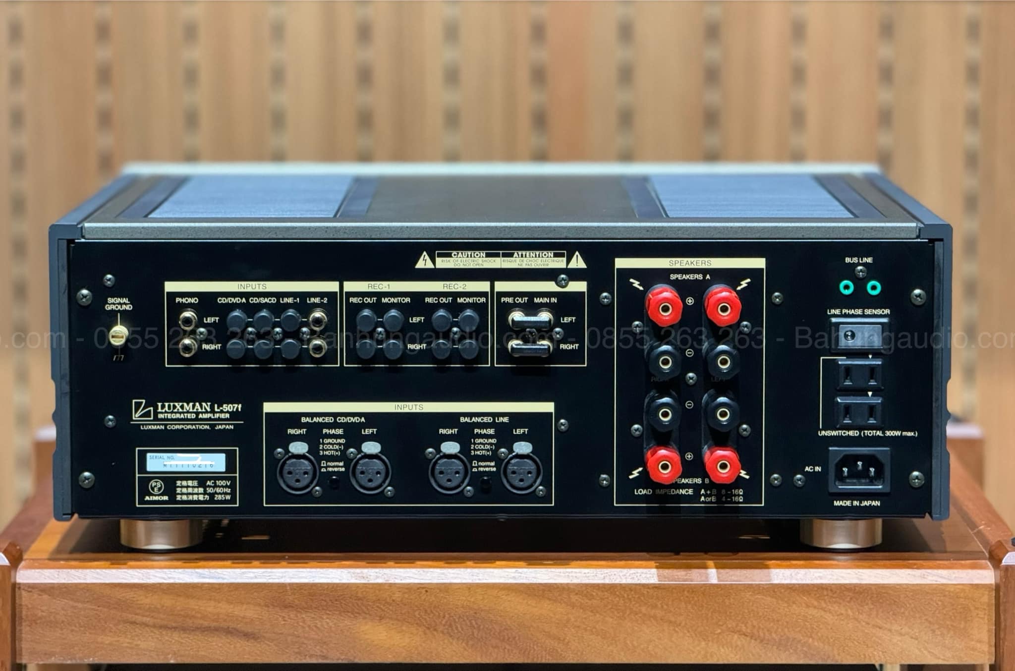 Amply Luxman L-507F đẹp full đồ zin