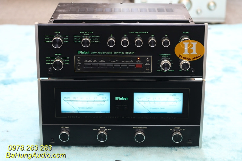 Bộ Pre Pow McIntosh Pre C34V Pow MC7270 Đẹp xuất sắc