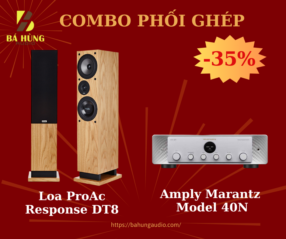 Loa ProAc Response DT8 + Amply Marantz Model 40n