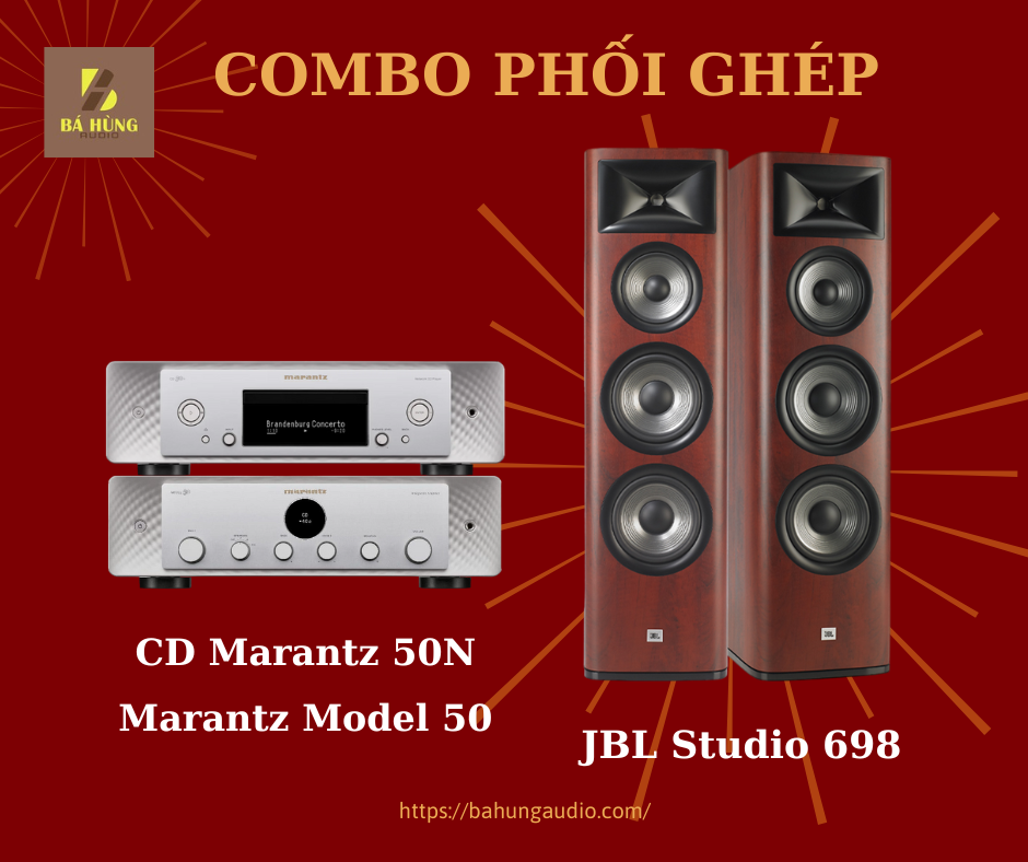 Loa JBL Studio 698 + Amply Marantz Model 50 + CD Marantz 50N