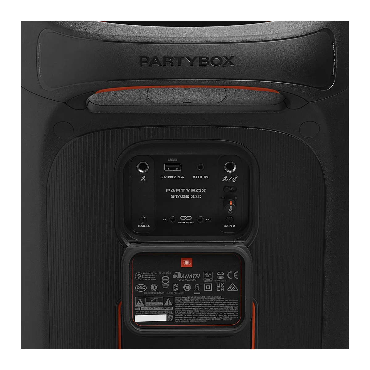 Loa JBL PartyBox Stage 320 (240W, Pin 18h, IPX4, Bluetooth 5.4)