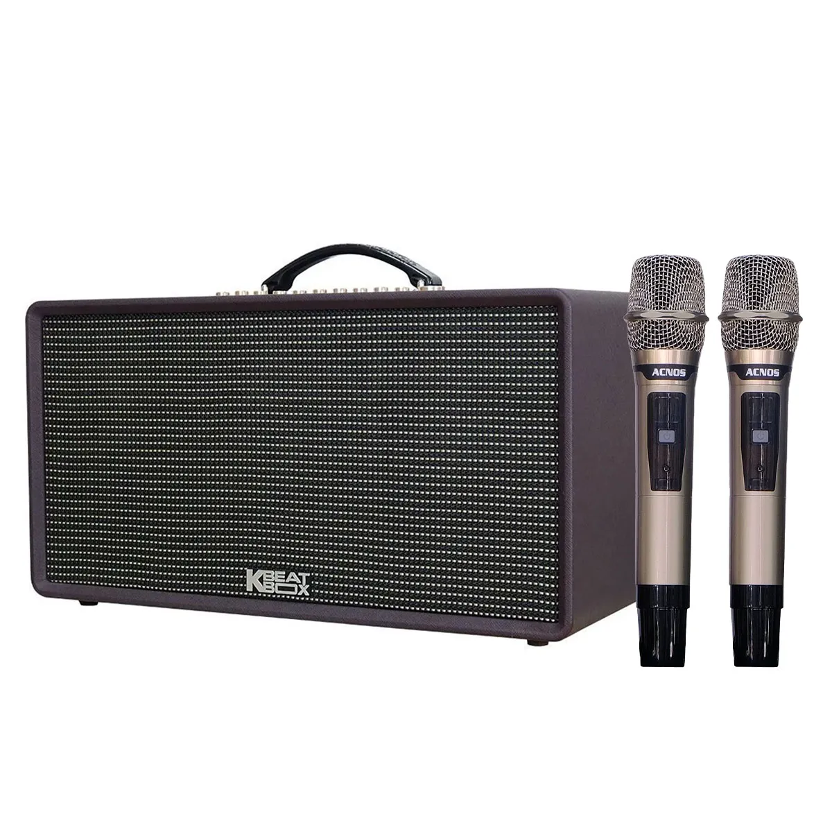 Loa xách tay Acnos Flac 36 (200W, Bluetooth 5.0, kèm 2 tay micro)