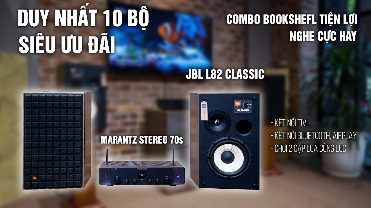 Loa JBL L82 Classic + Amply Marantz Stereo 70S
