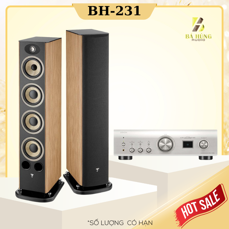 Loa Focal Aria Evo X No3 + Amply Denon PMA 1700NE