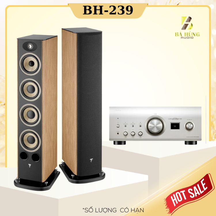 Loa Focal Aria Evo X No3 + Amply Denon PMA-3000NE