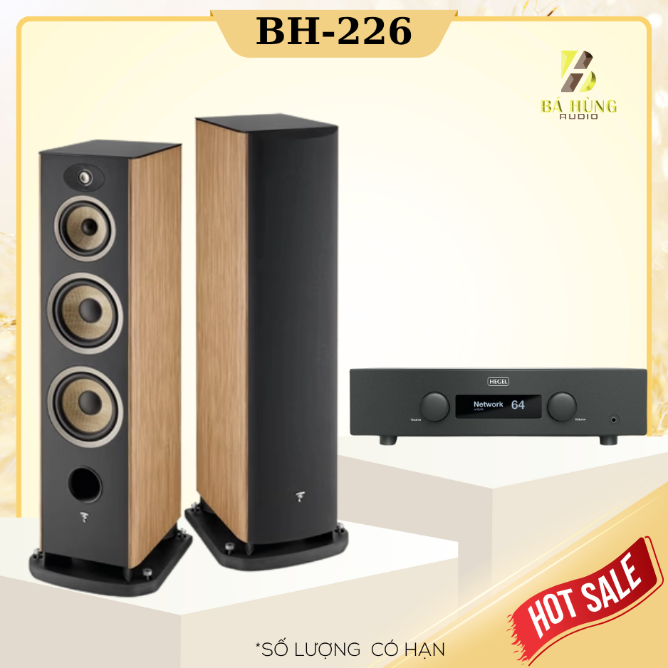 Loa Focal Aria Evo X No4 + Amply Hegel H190