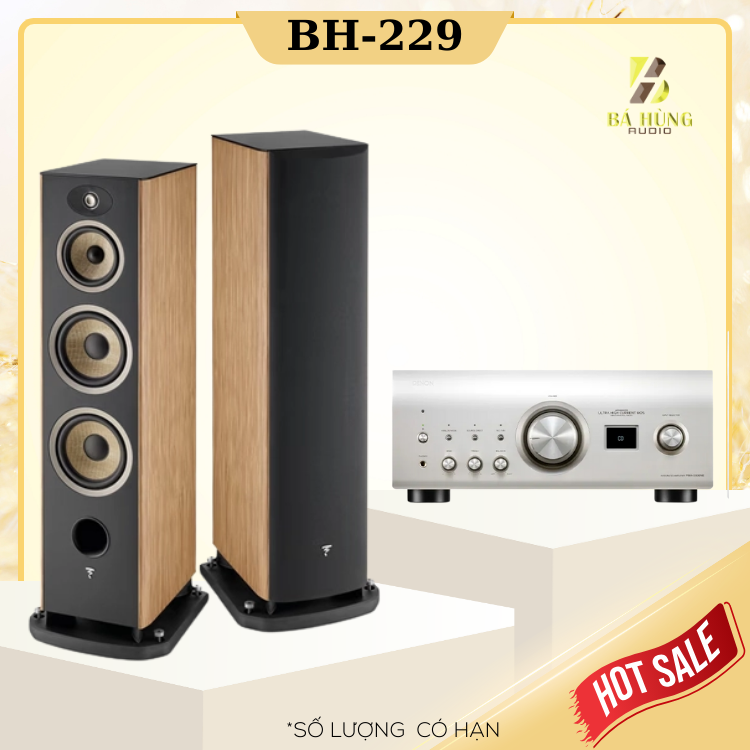 Loa Focal Aria Evo X No4 + Amply Denon PMA-3000NE