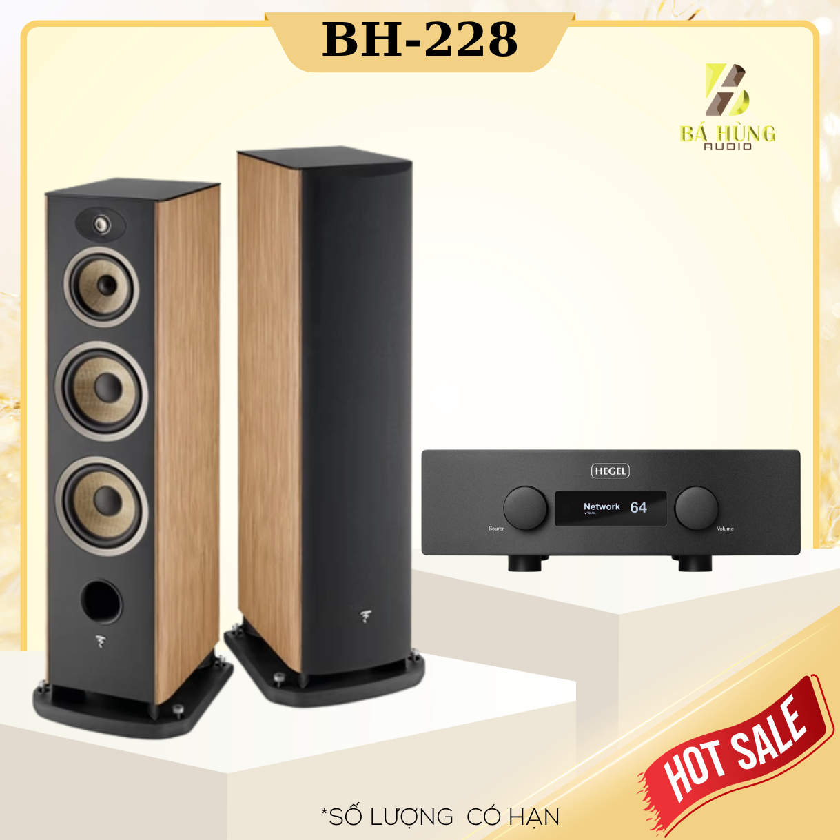 Loa Focal Aria Evo X No4 + Amply Hegel H390