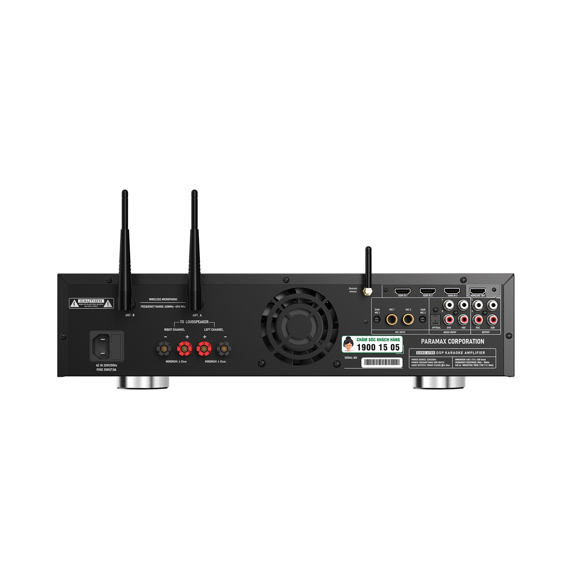 Amply Tích Hợp Vang Số PARAMAX EURO A700