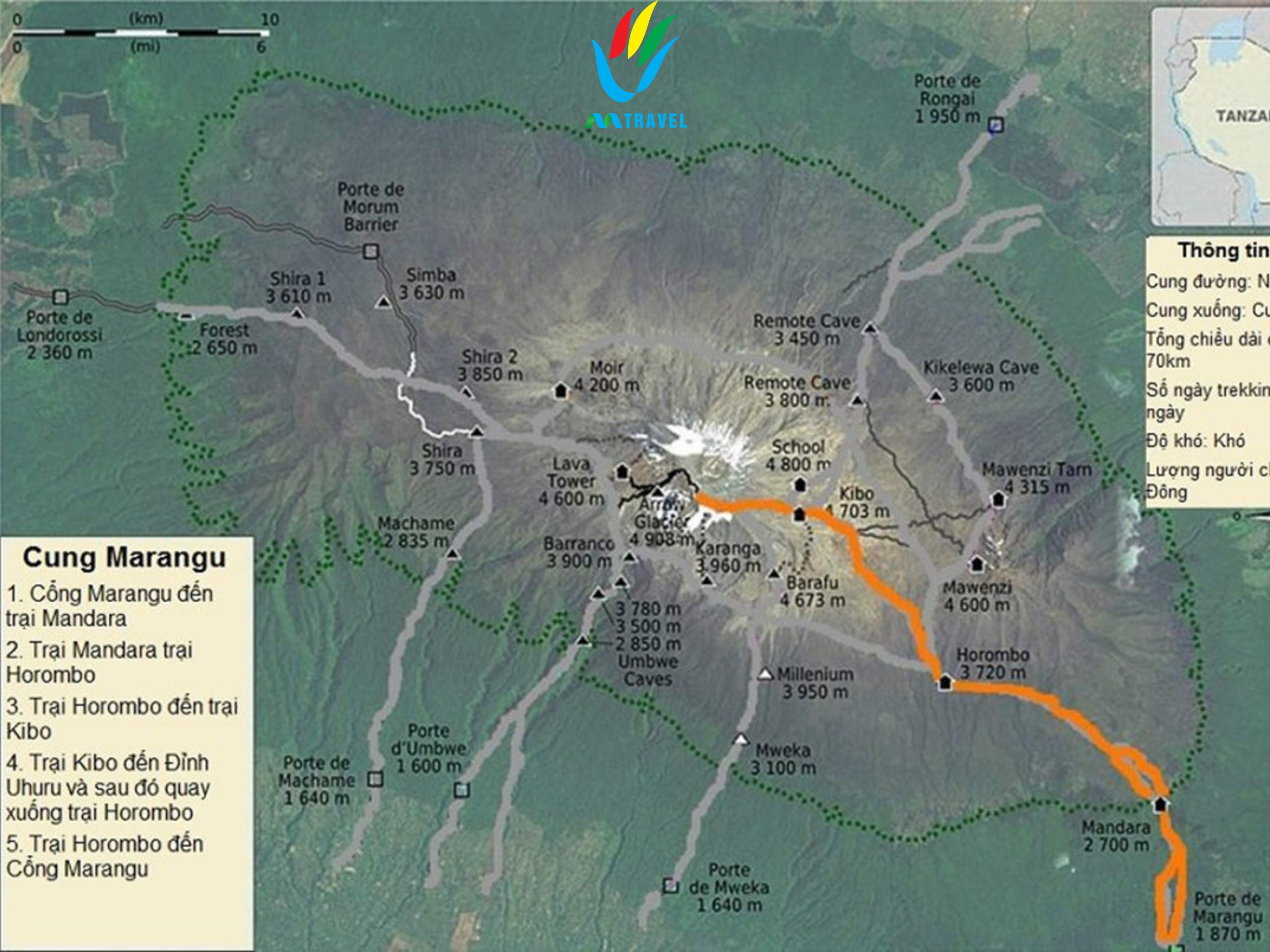 Tour độc lạ: Trecking đỉnh núi Kilimanjaro-Tanzania 2024