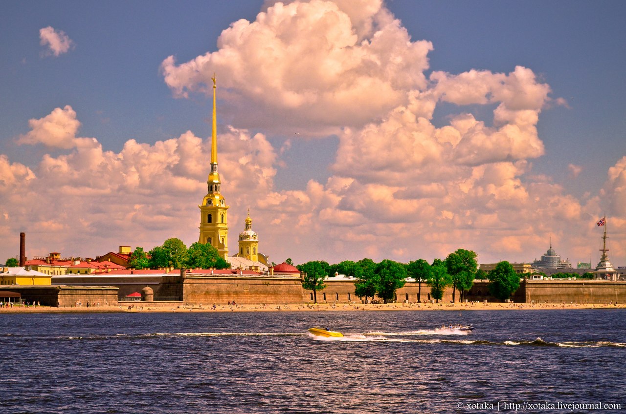 петропавловская крепость с невы