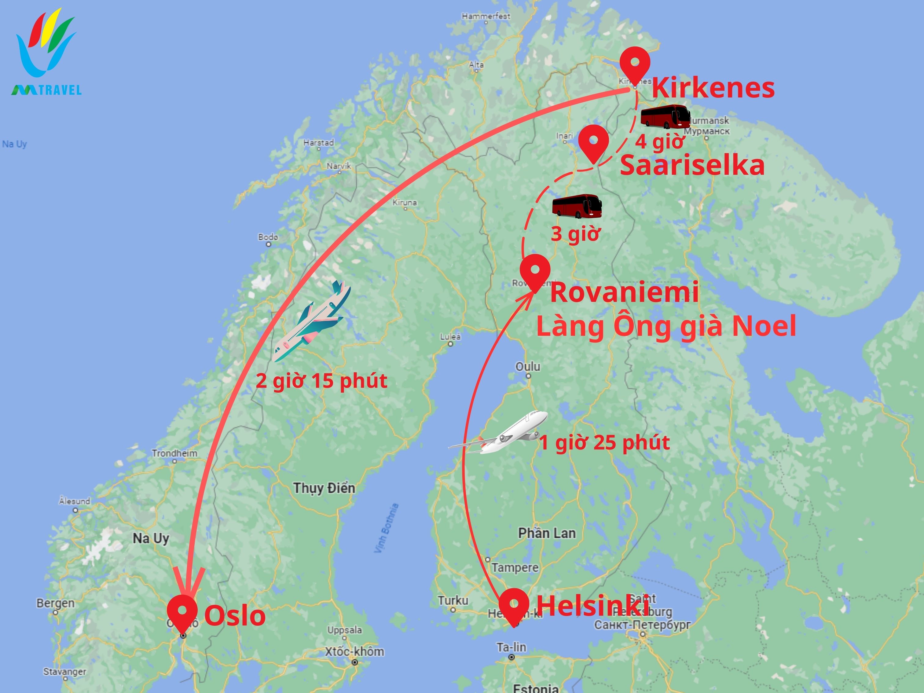 Tour Thăm Làng Ông Già Noel Mùa Giáng Sinh khởi hành 2023