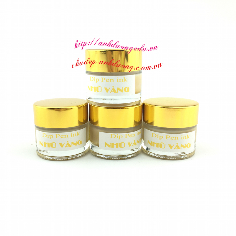 Mực dip pen màu nhũ vàng
