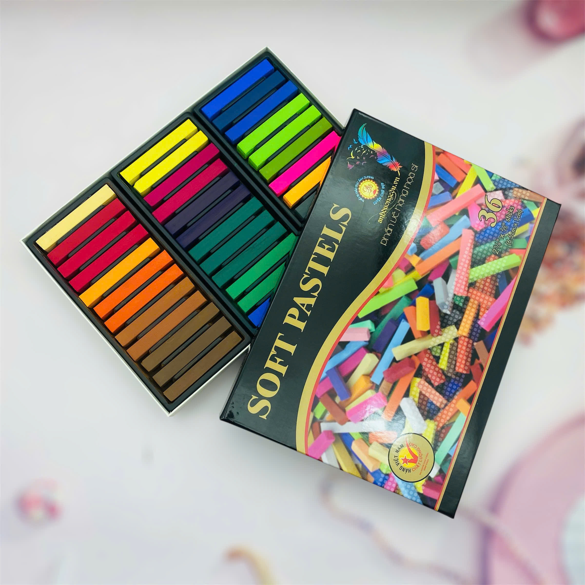 Phấn vẽ bảng Cao cấp Ánh Dương - 36 viên