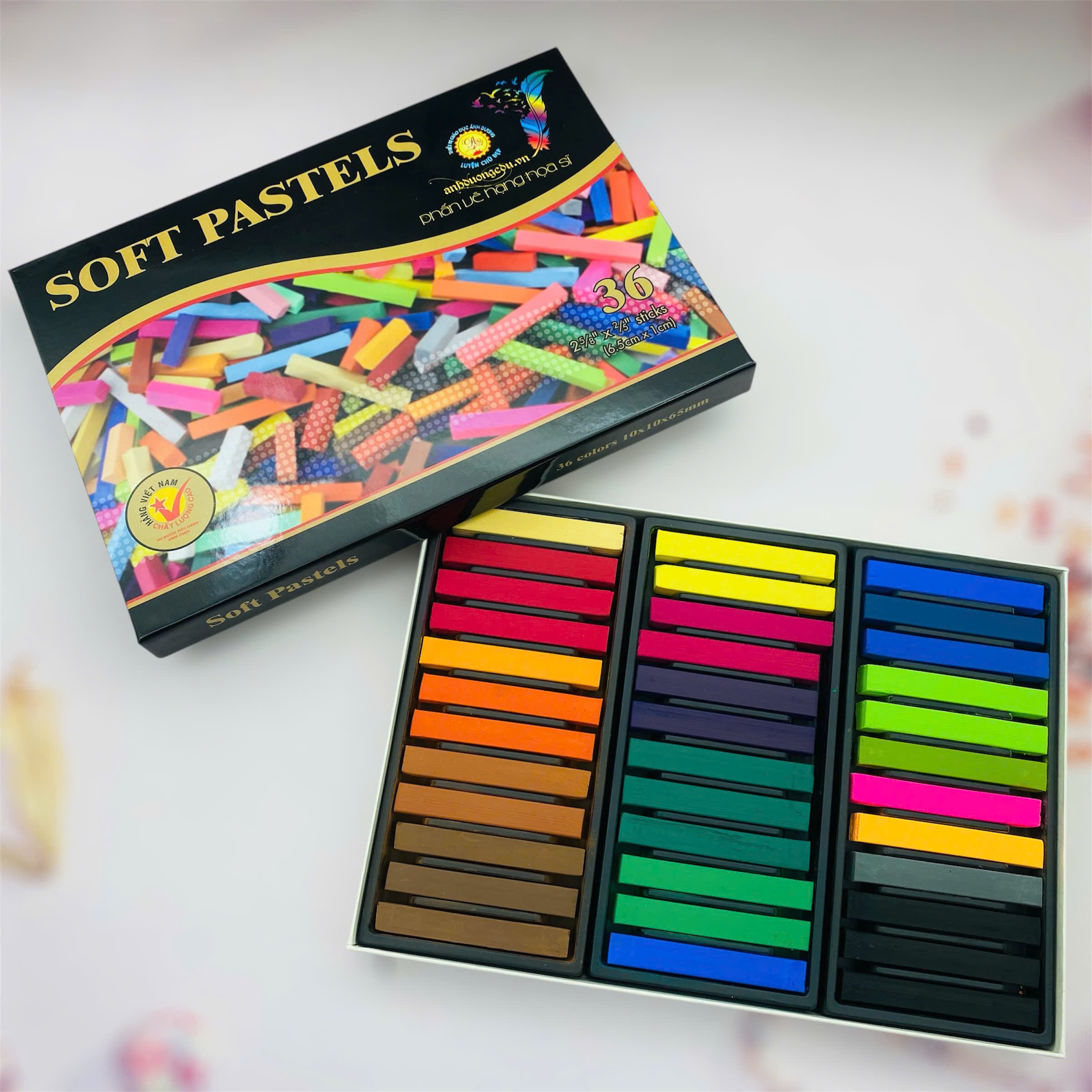 Phấn vẽ bảng Cao cấp Ánh Dương - 36 viên