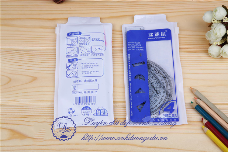 Bộ ê ke thước kẻ MM1919
