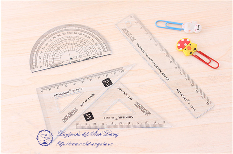 Bộ ê ke thước kẻ MM1919