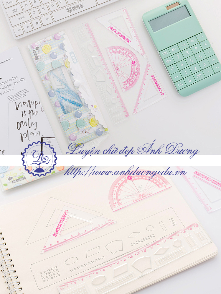 Bộ ê ke thước kẻ BZJ 2051