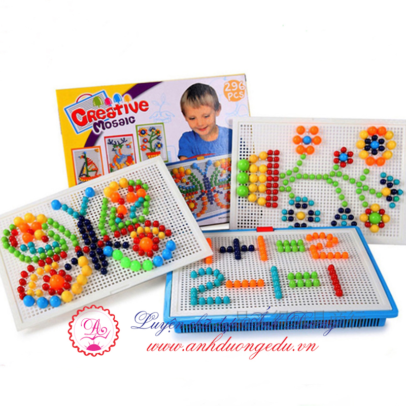 Đồ chơi trí tuệ trồng nấm Creative Mosaic 296 chi tiết